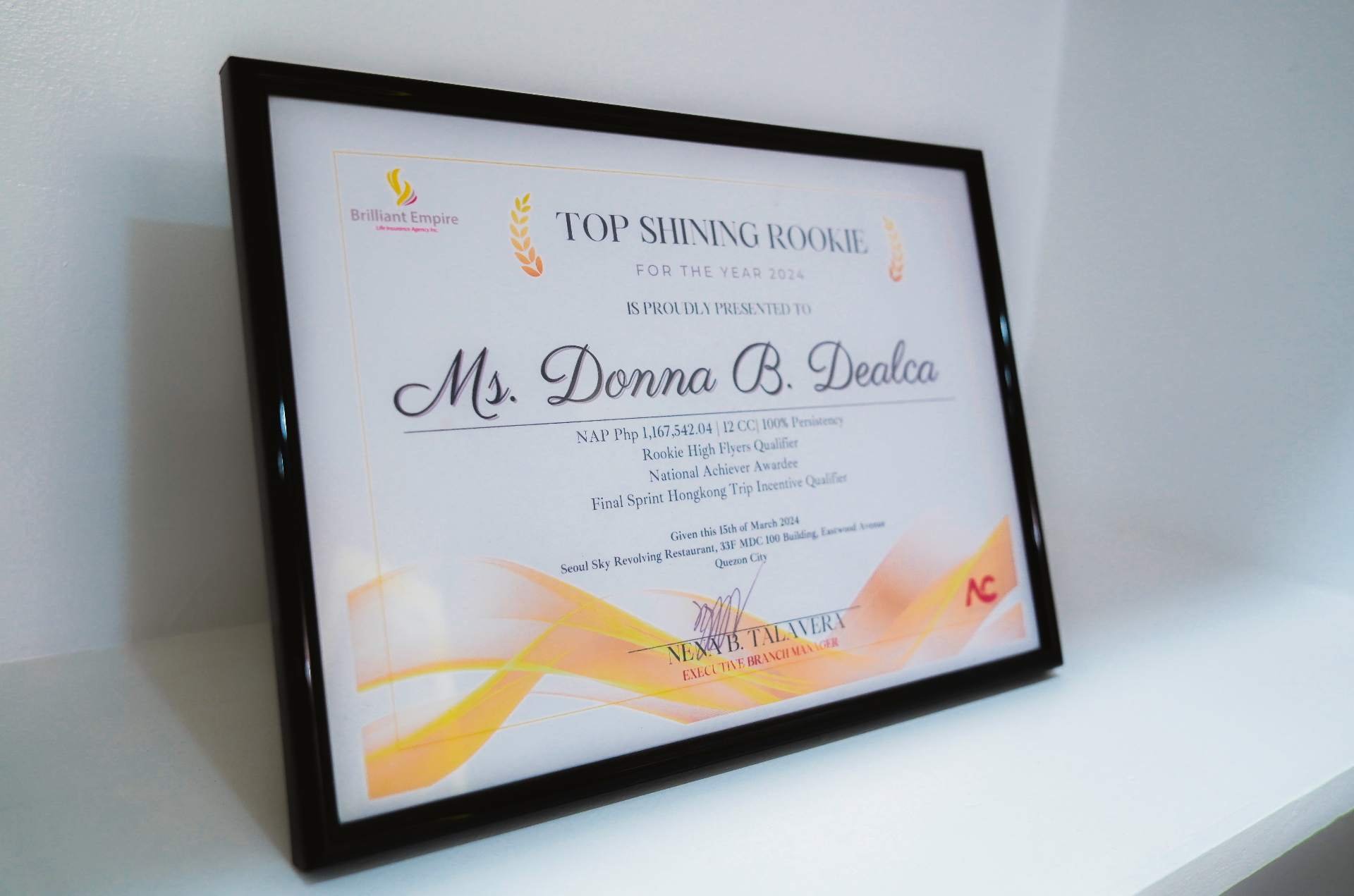 Top Shining Rookie Award 2024